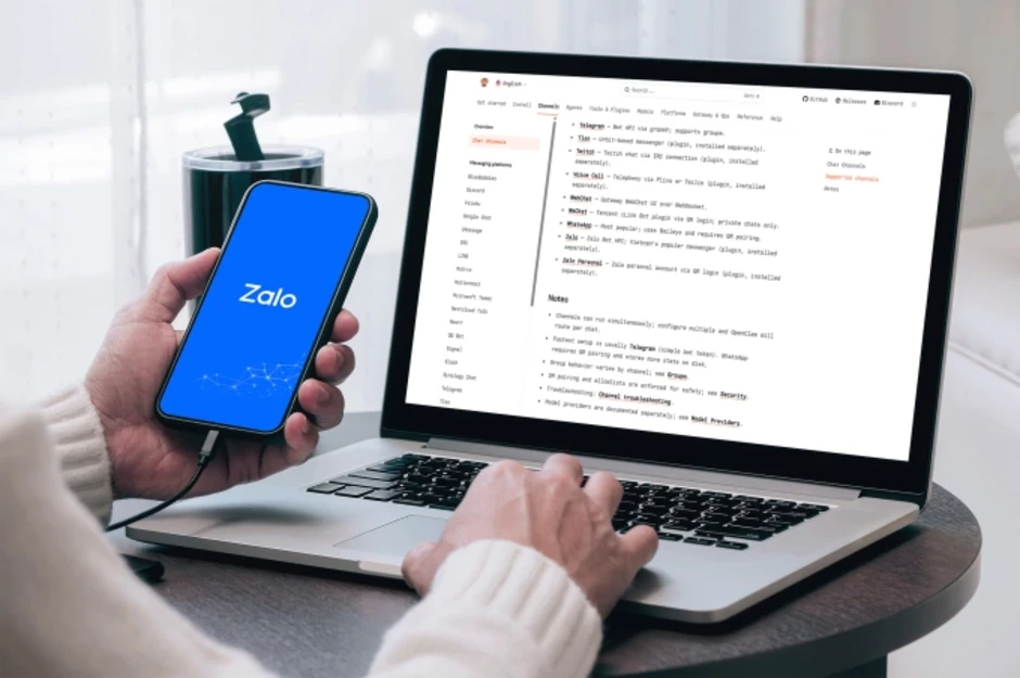 OpenClaw tích hợp với Zalo OpenClaw tích hợp với Zalo
