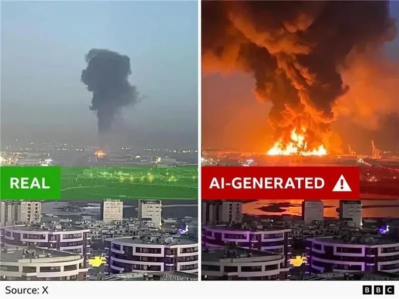 Thảm họa AI tạo ra trong chiến sự Iran