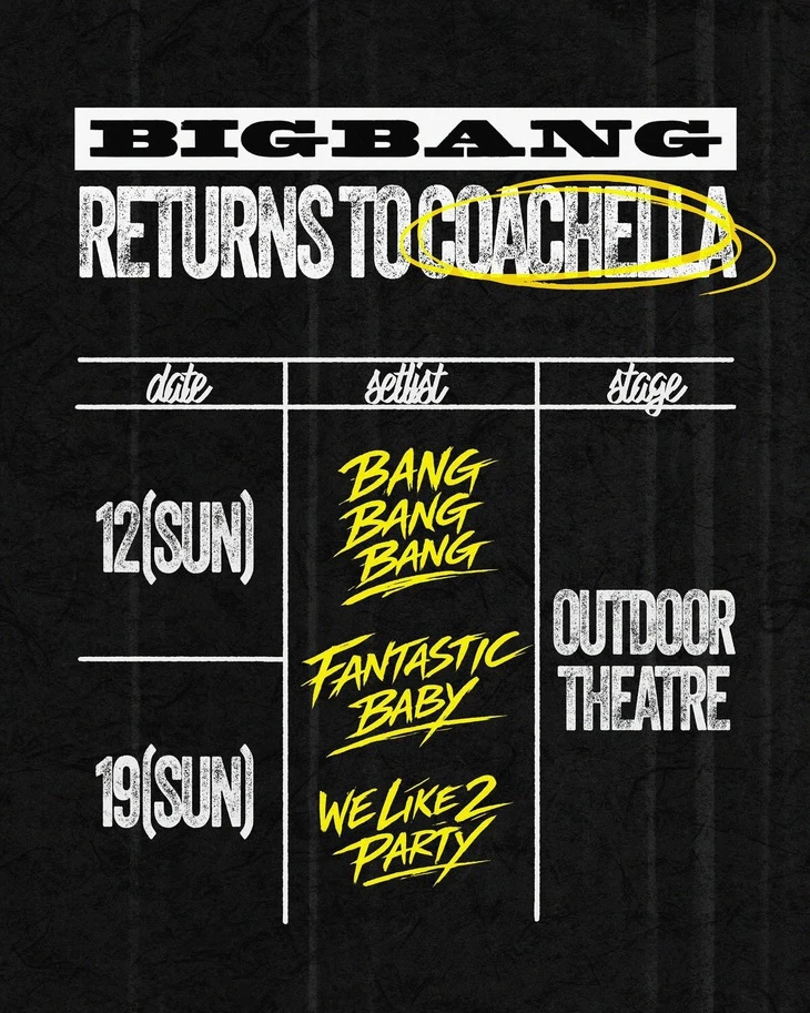 Big Bang mang gì đến sân khấu Coachella mừng kỷ niệm 20 năm? Big Bang mang gì đến sân khấu Coachella mừng kỷ niệm 20 năm?
