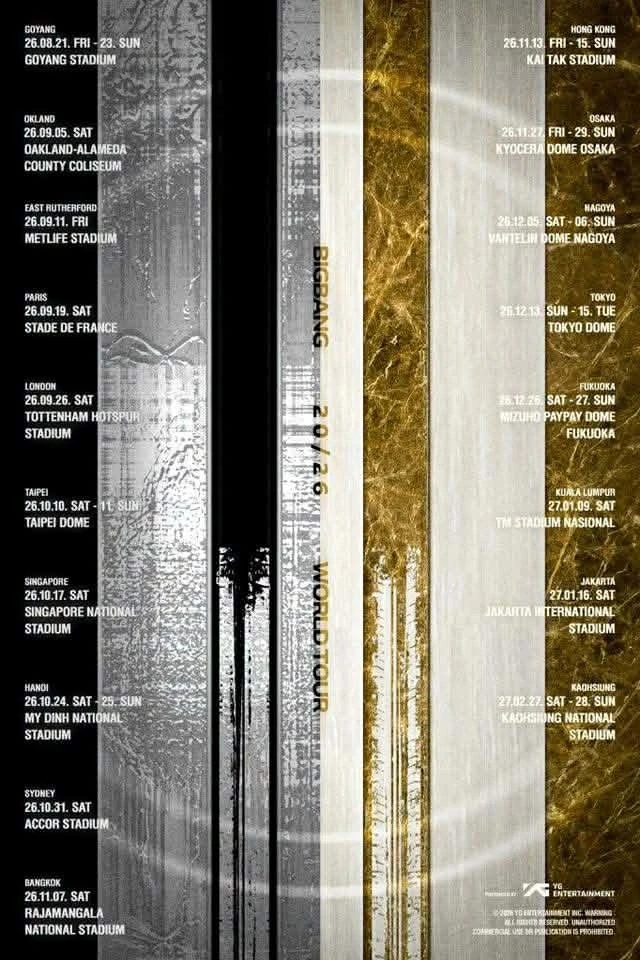 BIGBANG xác nhận tổ chức 2 đêm diễn ở Hà Nội vào tháng 10 BIGBANG xác nhận tổ chức 2 đêm diễn ở Hà Nội vào tháng 10