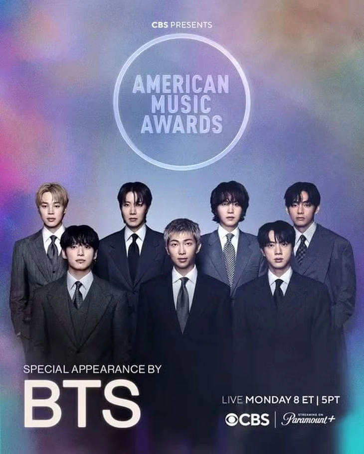 BTS trở lại American Music Awards sau 5 năm, cạnh tranh giải lớn với Taylor Swift