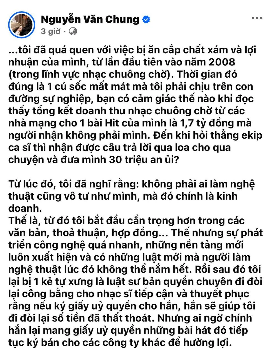 Chủ nhân hit 10 tỷ view liên tục bị lừa tác quyền, bài doanh thu 1.7 tỷ đồng chỉ được trả 30 triệu Chủ nhân hit 10 tỷ view liên tục bị lừa tác quyền, bài doanh thu 1.7 tỷ đồng chỉ được trả 30 triệu
