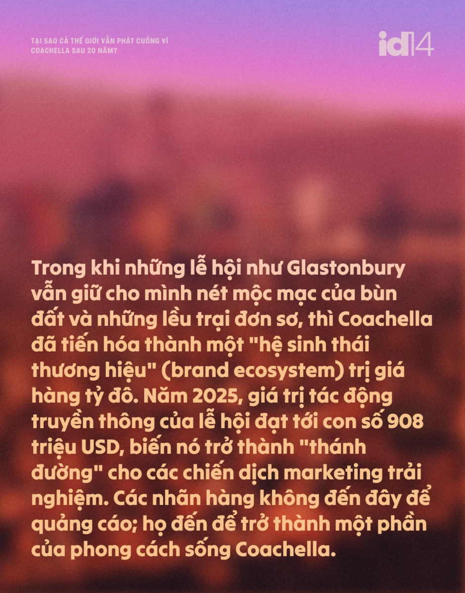 Cỗ máy 700 triệu USD giữa sa mạc: Tại sao cả thế giới vẫn "phát cuồng" vì Coachella sau 20 năm? Cỗ máy 700 triệu USD giữa sa mạc: Tại sao cả thế giới vẫn "phát cuồng" vì Coachella sau 20 năm?