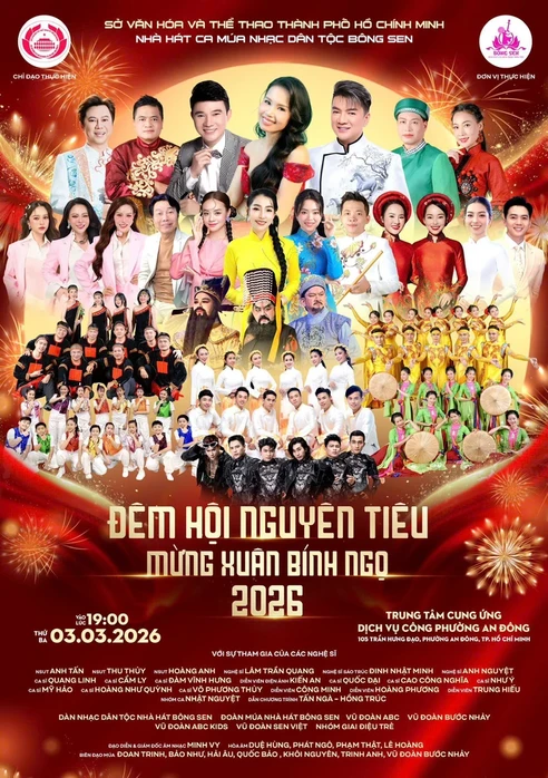 Đàm Vĩnh Hưng, Cẩm Ly, Quang Linh hội ngộ trong "Đêm hội Nguyên Tiêu 2026"