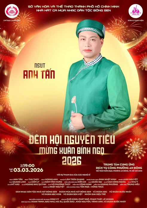 Đàm Vĩnh Hưng, Cẩm Ly, Quang Linh hội ngộ trong "Đêm hội Nguyên Tiêu 2026"