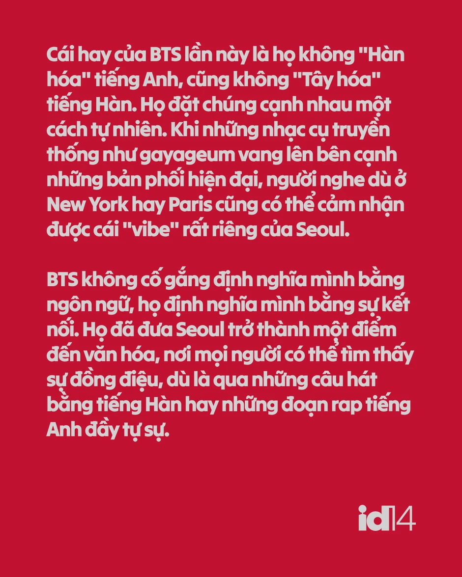 Đêm Gwanghwamun và lằn ranh bất tử: BTS chính thức bước vào ngôi đền của những vị thần Đêm Gwanghwamun và lằn ranh bất tử: BTS chính thức bước vào ngôi đền của những vị thần