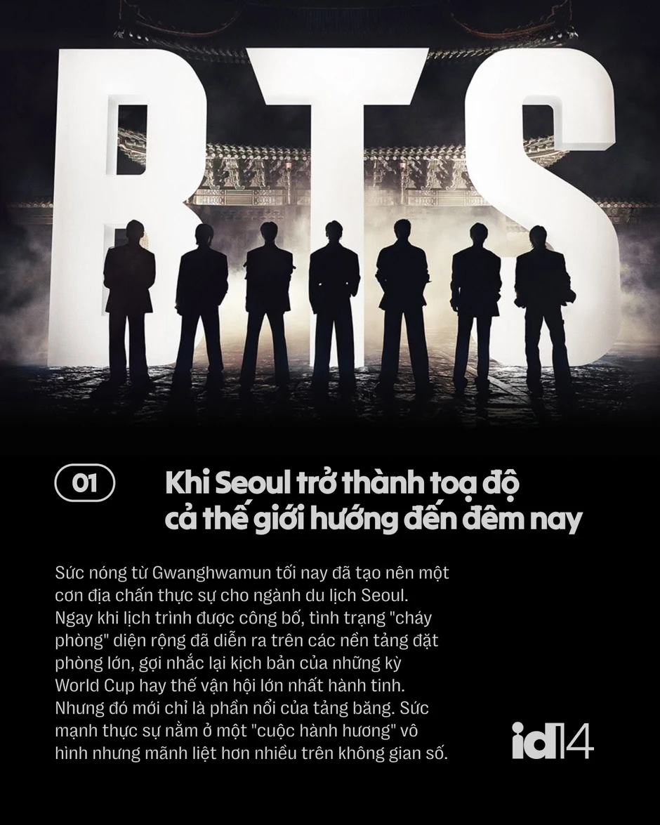 Đêm Gwanghwamun và lằn ranh bất tử: BTS chính thức bước vào ngôi đền của những vị thần Đêm Gwanghwamun và lằn ranh bất tử: BTS chính thức bước vào ngôi đền của những vị thần