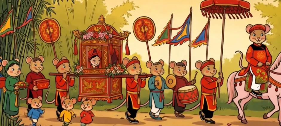 Độc đáo MV viết lại câu chuyện “Đám cưới chuột” trong tranh Đông Hồ bằng AI Độc đáo MV viết lại câu chuyện “Đám cưới chuột” trong tranh Đông Hồ bằng AI