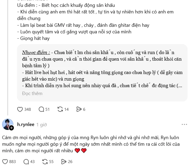 Em trai Quang Hùng MasterD hát “oét”, muốn được khán giả góp ý Em trai Quang Hùng MasterD hát “oét”, muốn được khán giả góp ý