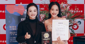 Học trò PGS.TS Tân Nhàn giành giải cao nhất tại Kyushu Music Competition 2026 ở Nhật Bản