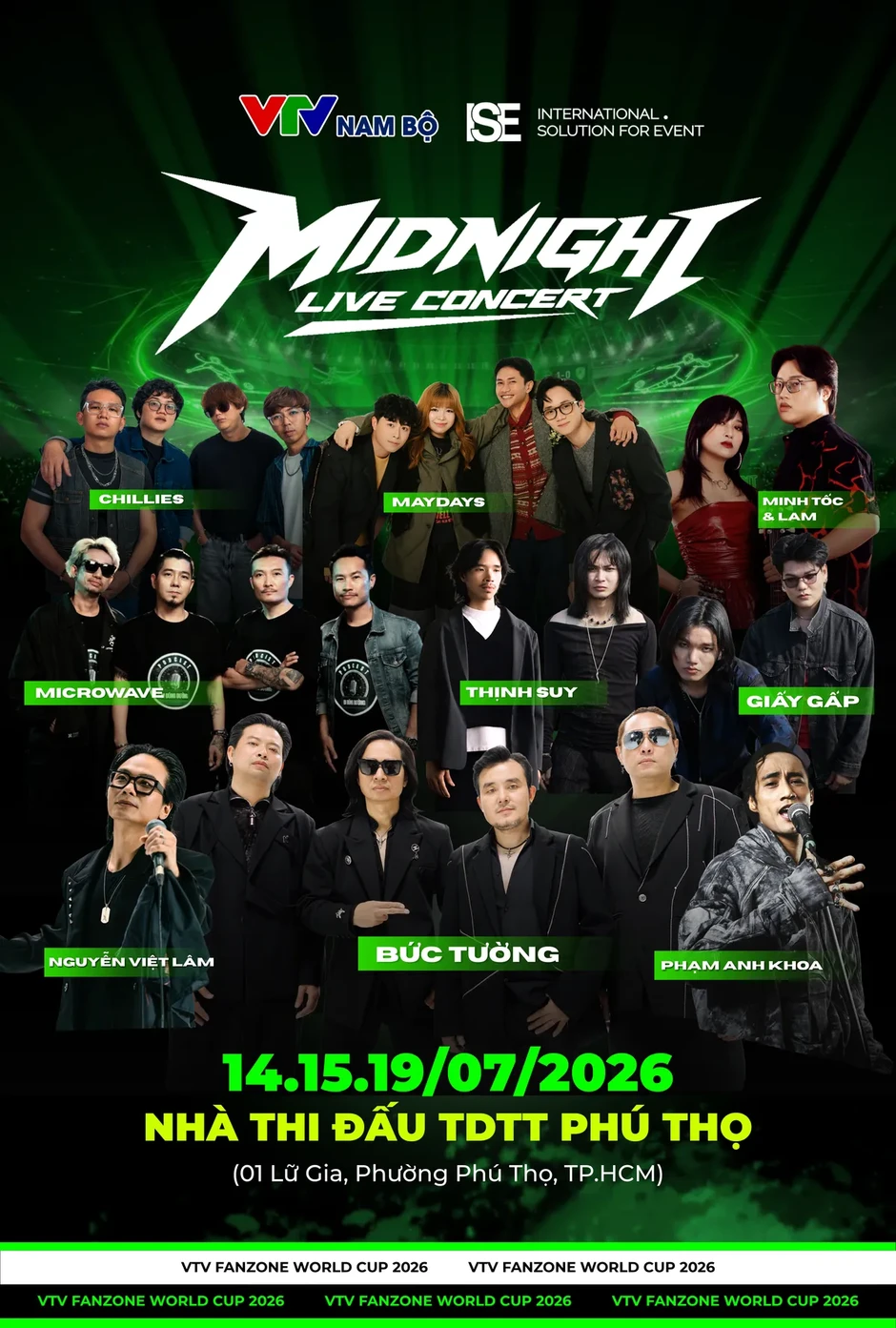 Live concert lúc nửa đêm và chuỗi trải nghiệm đặc biệt tại VTV Fanzone World Cup