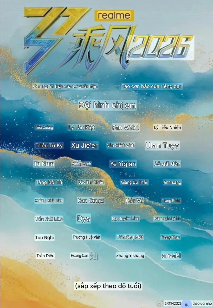 Mỹ nhân Việt gia thế khủng xuất hiện trong poster của Đạp Gió bản Trung mùa 7 Mỹ nhân Việt gia thế khủng xuất hiện trong poster của Đạp Gió bản Trung mùa 7