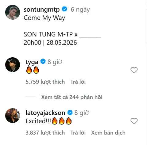 Mối quan hệ giữa Sơn Tùng với chị gái Michael Jackson và nam rapper nước Mỹ Mối quan hệ giữa Sơn Tùng với chị gái Michael Jackson và nam rapper nước Mỹ