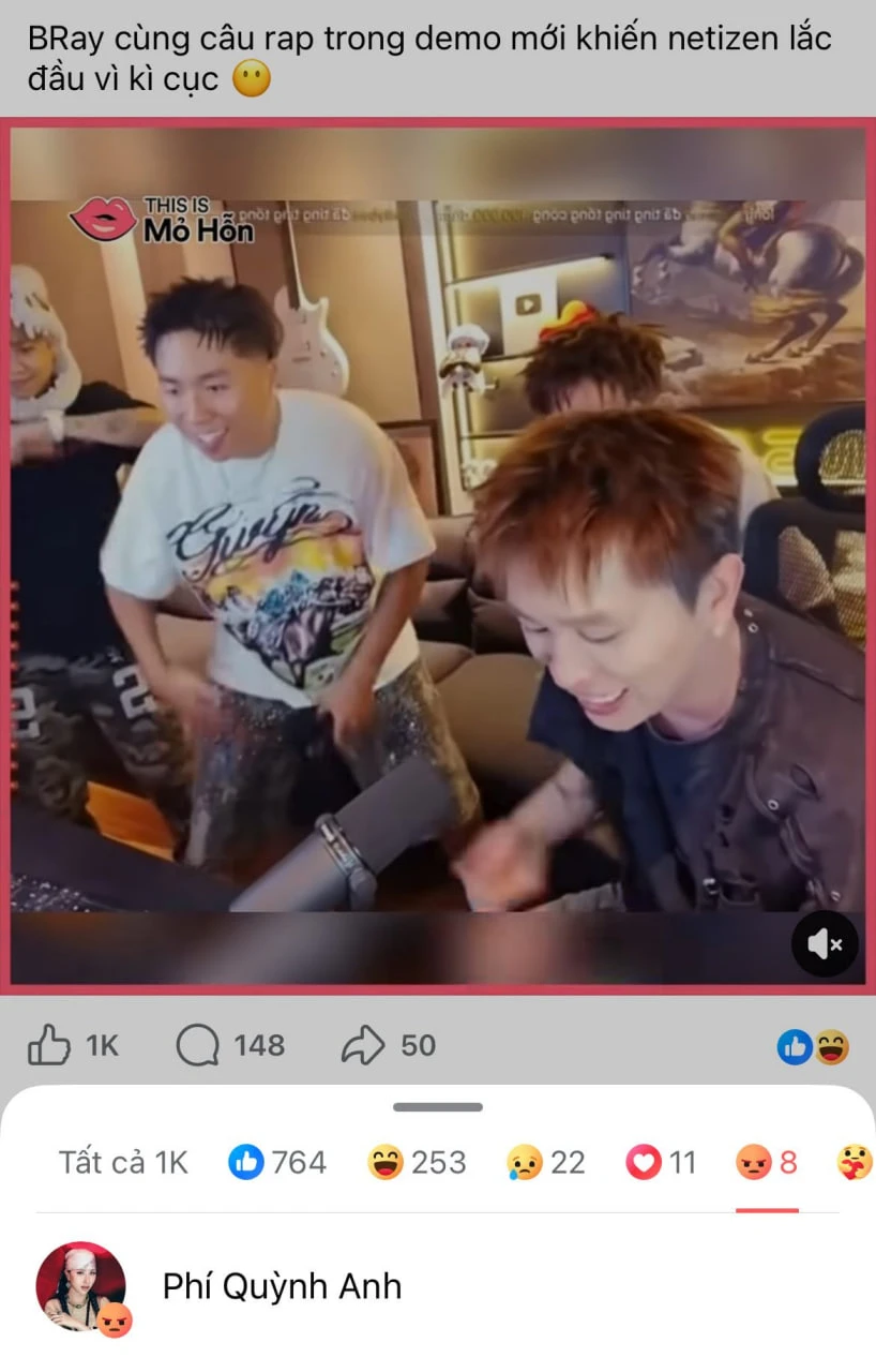 Quỳnh Anh Shyn "thả phẫn nộ" trước câu rap nhạy cảm của B Ray nhắm vào AMEE và dàn Em Xinh Quỳnh Anh Shyn "thả phẫn nộ" trước câu rap nhạy cảm của B Ray nhắm vào AMEE và dàn Em Xinh