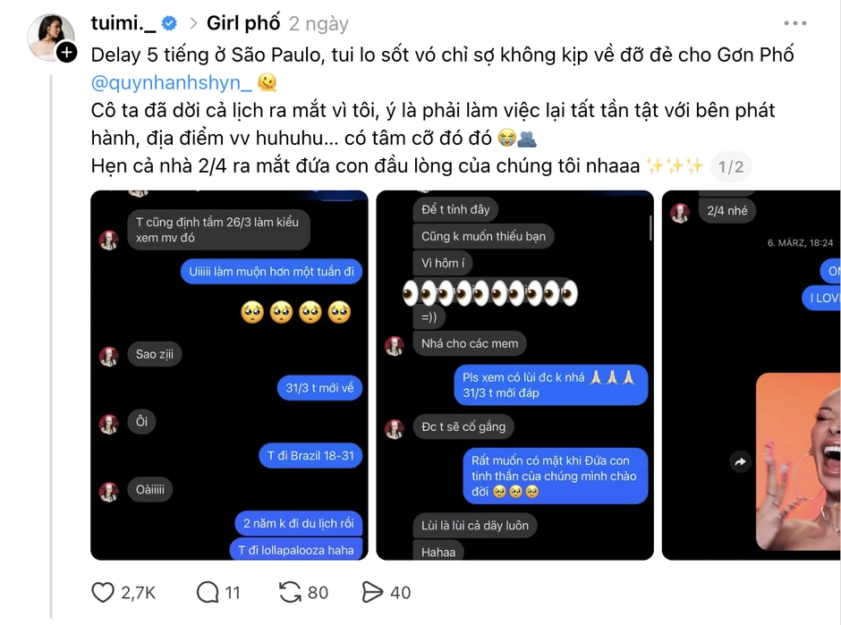 Quỳnh Anh Shyn tuyên bố: “Em Xinh là nhờ có Chị Đẹp” Quỳnh Anh Shyn tuyên bố: “Em Xinh là nhờ có Chị Đẹp”