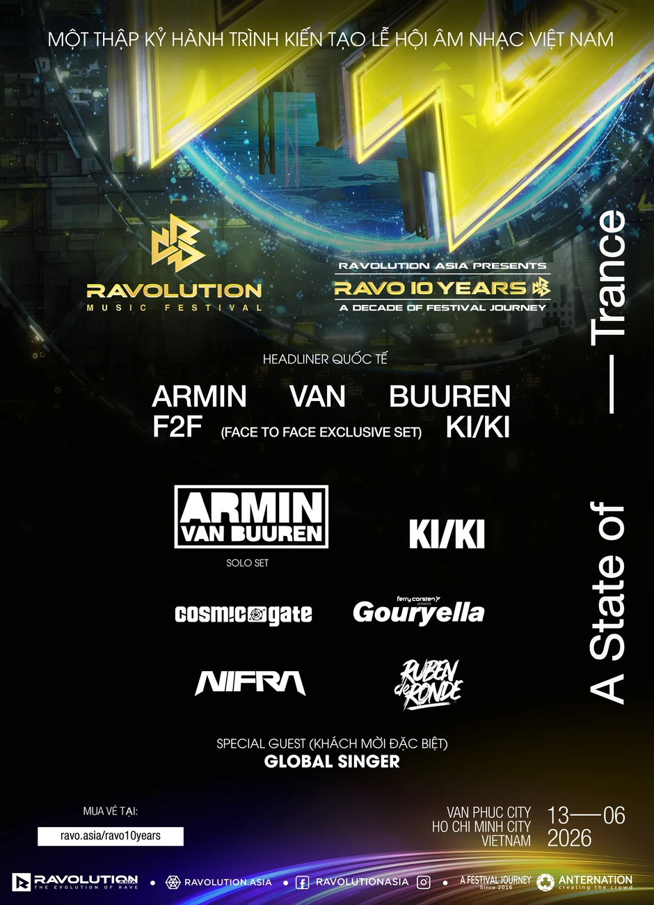 Ravolution Music Festival 10 năm đưa Việt Nam thành tâm điểm EDM châu Á Ravolution Music Festival 10 năm đưa Việt Nam thành tâm điểm EDM châu Á