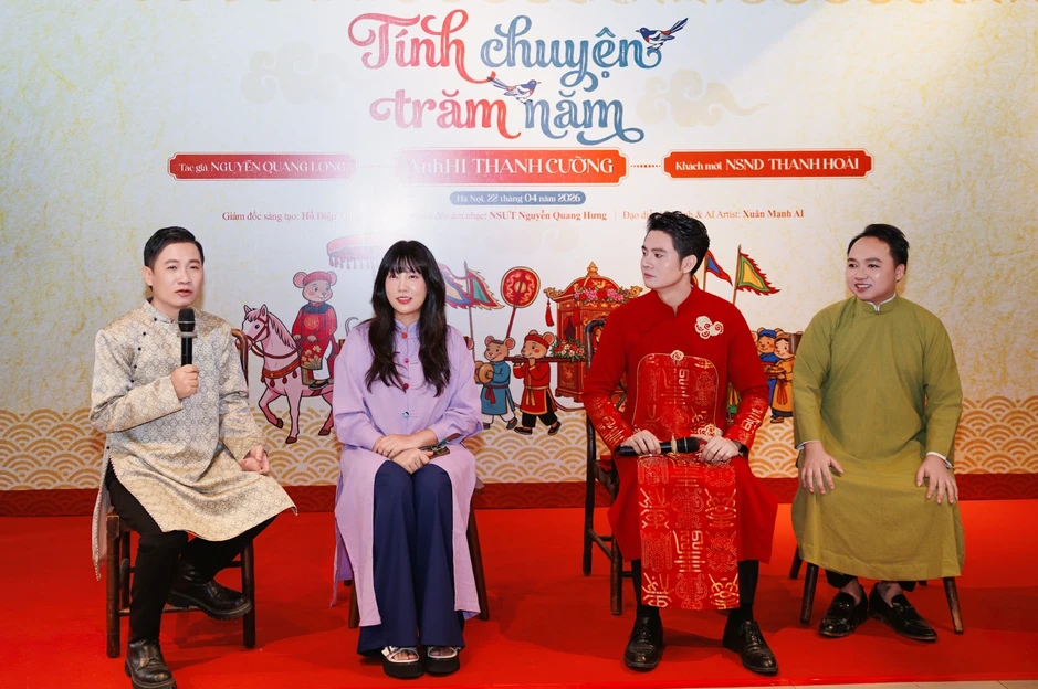 Tái hiện “Đám cưới chuột” trong tranh dân gian Đông Hồ bằng AI Tái hiện “Đám cưới chuột” trong tranh dân gian Đông Hồ bằng AI