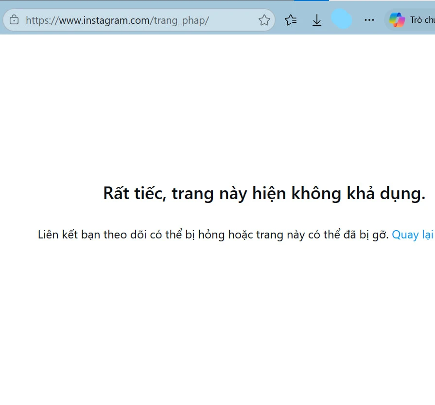 Trang Pháp "biến mất", khoá toàn bộ trang MXH Trang Pháp "biến mất", khoá toàn bộ trang MXH