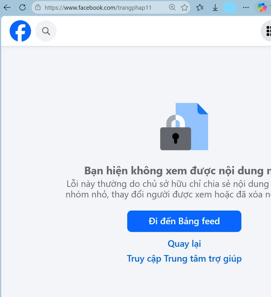 Trang Pháp "biến mất", khoá toàn bộ trang MXH Trang Pháp "biến mất", khoá toàn bộ trang MXH