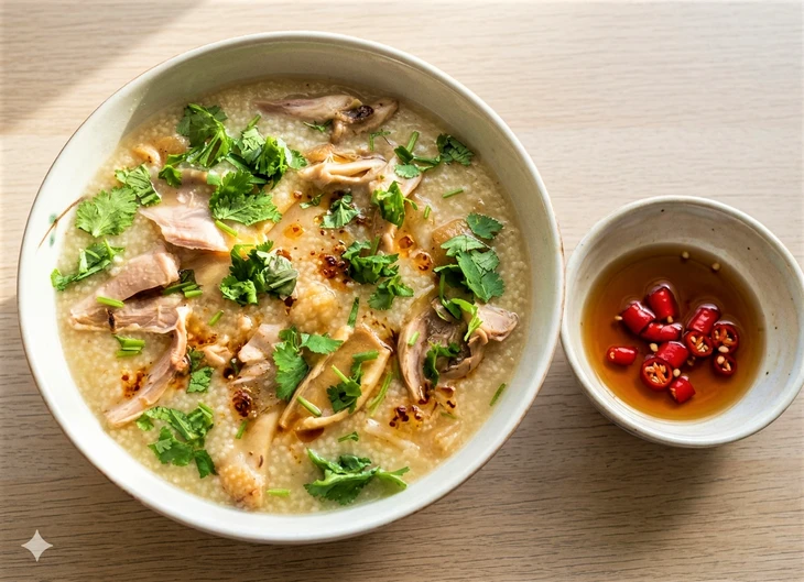 Cháo gà nấu với hạt kê, món ngon tiếp sức cho sĩ tử đi thi Cháo gà nấu với hạt kê, món ngon tiếp sức cho sĩ tử đi thi