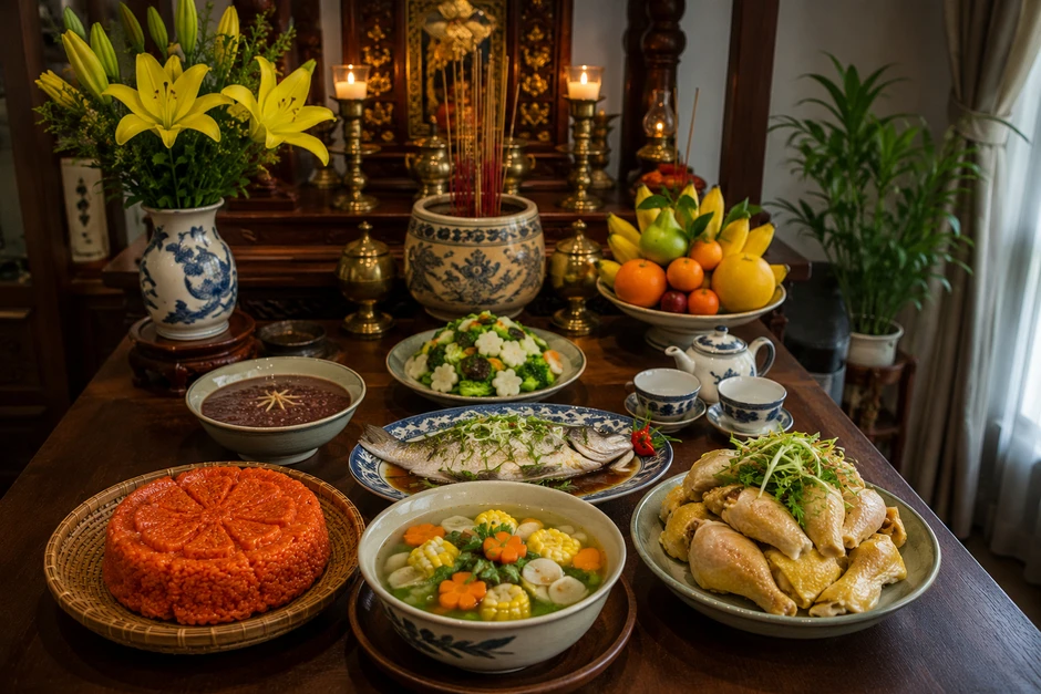 Mùng 1/7 âm, đừng chỉ nghĩ mâm cúng có gì: Từng món ăn còn gửi gắm một lời cầu mong Mùng 1/7 âm, đừng chỉ nghĩ mâm cúng có gì: Từng món ăn còn gửi gắm một lời cầu mong