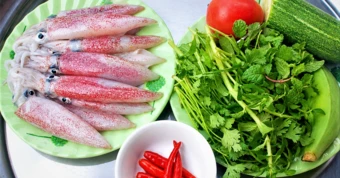 Ngon như mực cơm tươi xứ Quảng