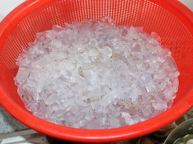 Sứa về chợ quê, gọi hè bằng vị mát lành Sứa về chợ quê, gọi hè bằng vị mát lành