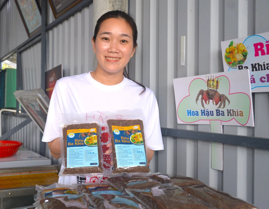 Từng bị xem là hàng dạt, ba khía lột thành riêu OCOP 4 sao Từng bị xem là hàng dạt, ba khía lột thành riêu OCOP 4 sao
