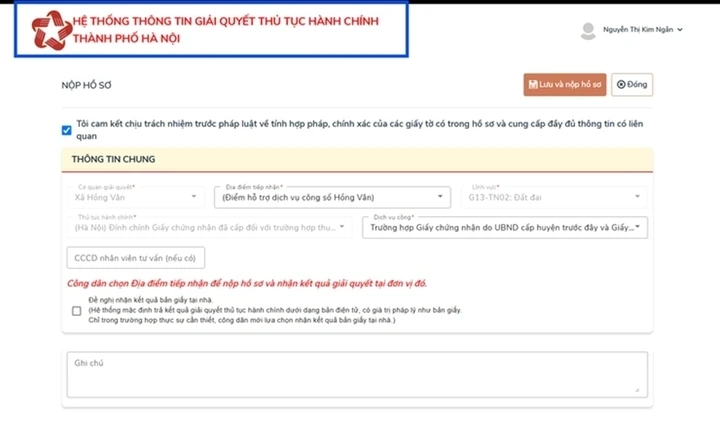 6 bước nộp hồ sơ đính chính sổ đỏ online ở Hà Nội 6 bước nộp hồ sơ đính chính sổ đỏ online ở Hà Nội