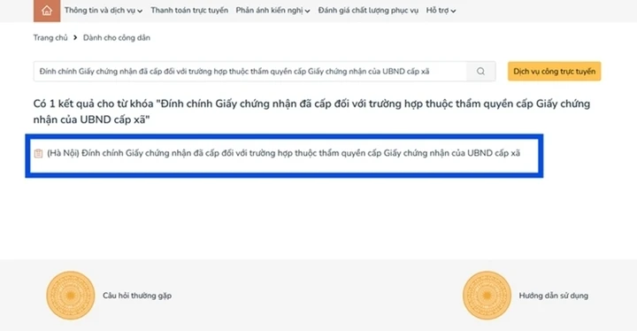 6 bước nộp hồ sơ đính chính sổ đỏ online ở Hà Nội 6 bước nộp hồ sơ đính chính sổ đỏ online ở Hà Nội