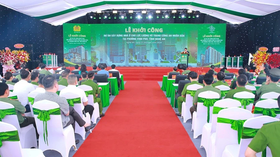 Bộ Công an khởi công dự án nhà ở xã hội tại Nghệ An Bộ Công an khởi công dự án nhà ở xã hội tại Nghệ An
