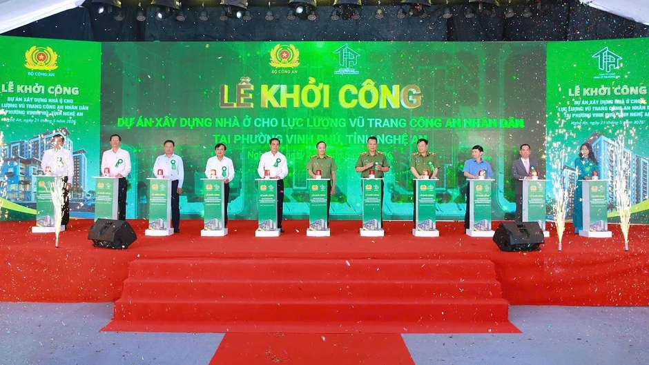 Bộ Công an khởi công dự án nhà ở xã hội tại Nghệ An Bộ Công an khởi công dự án nhà ở xã hội tại Nghệ An