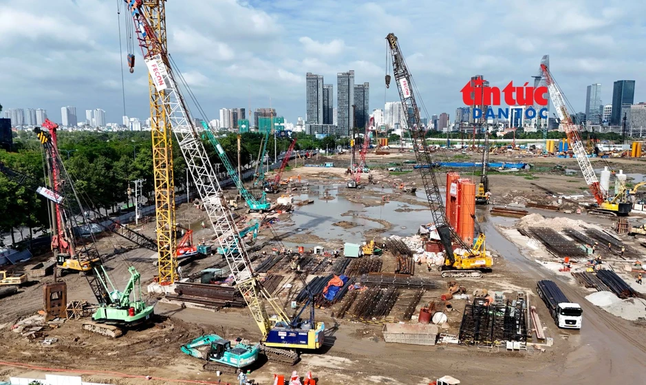 Cận cảnh đại công trường Trung tâm hành chính TP Hồ Chí Minh mới