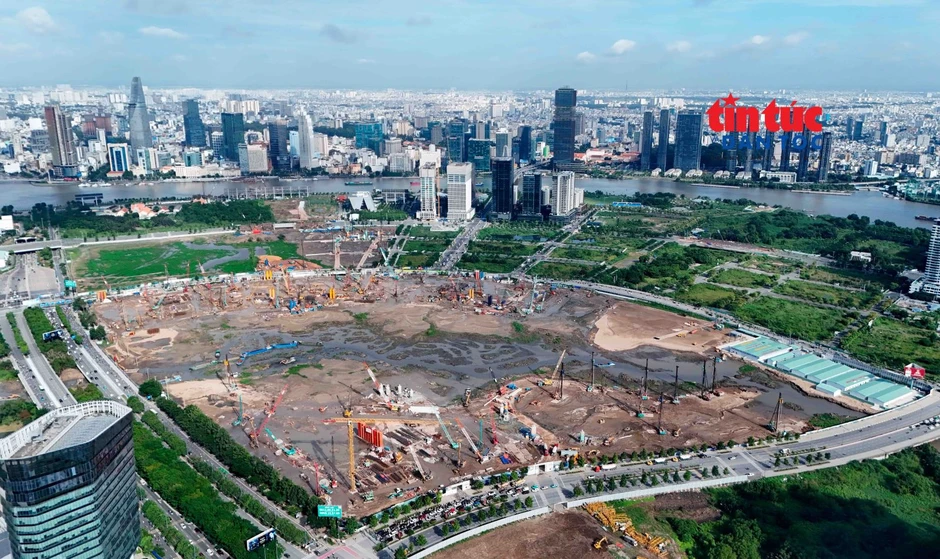 Cận cảnh đại công trường Trung tâm hành chính TP Hồ Chí Minh mới