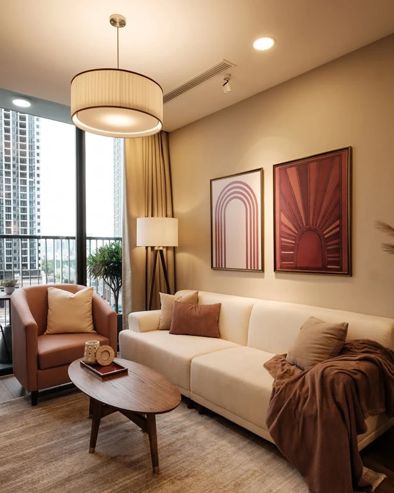 Căn hộ màu hồng mang nét hoài niệm của Mid-century Modern