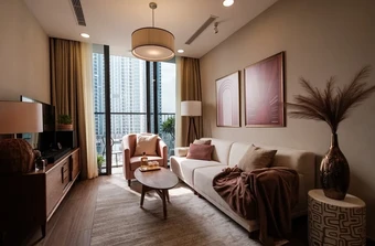 Căn hộ màu hồng mang nét hoài niệm của Mid-century Modern