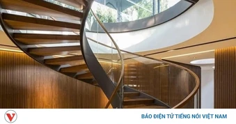 Cầu thang xương cá được nhiều gia đình nhà phố lựa chọn, vì sao?