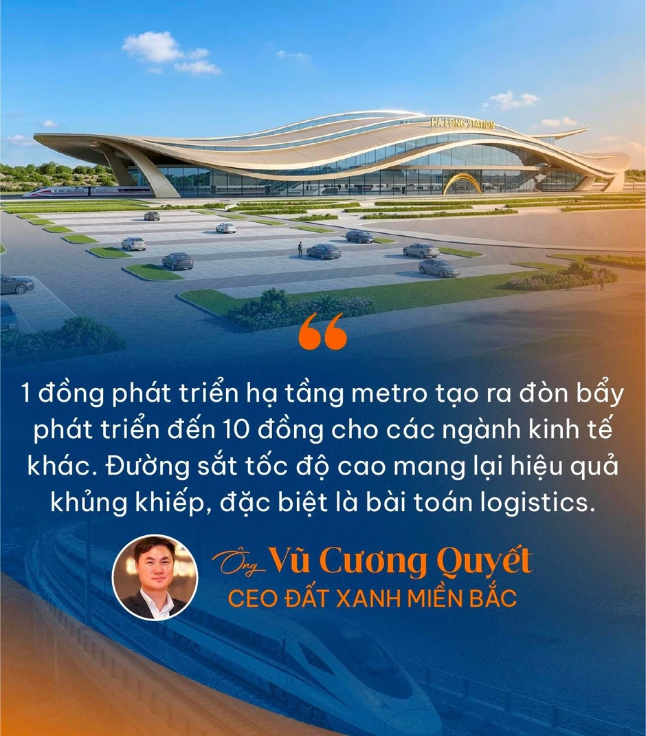 CEO Đất Xanh Miền Bắc: Một đồng hạ tầng metro sẽ tạo ra tạo đòn bẩy 10 đồng, bất động sản dọc TOD sẽ tăng trưởng khủng khiếp CEO Đất Xanh Miền Bắc: Một đồng hạ tầng metro sẽ tạo ra tạo đòn bẩy 10 đồng, bất động sản dọc TOD sẽ tăng trưởng khủng khiếp