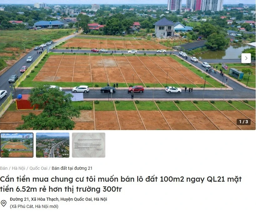 Đất nền vùng ven Hà Nội thanh khoản "đóng băng" Đất nền vùng ven Hà Nội thanh khoản "đóng băng"