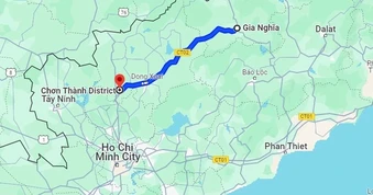 Điều chỉnh vốn tại dự án cao tốc Gia Nghĩa - Chơn Thành