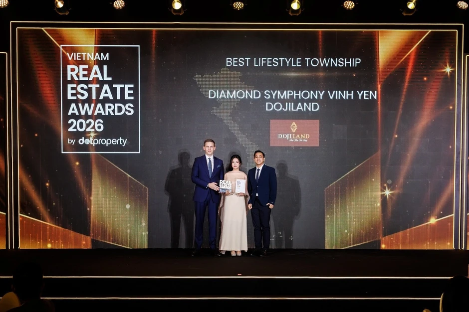 DOJILAND nhận giải thưởng danh giá tại Dot Property Vietnam Real Estate Awards 2026