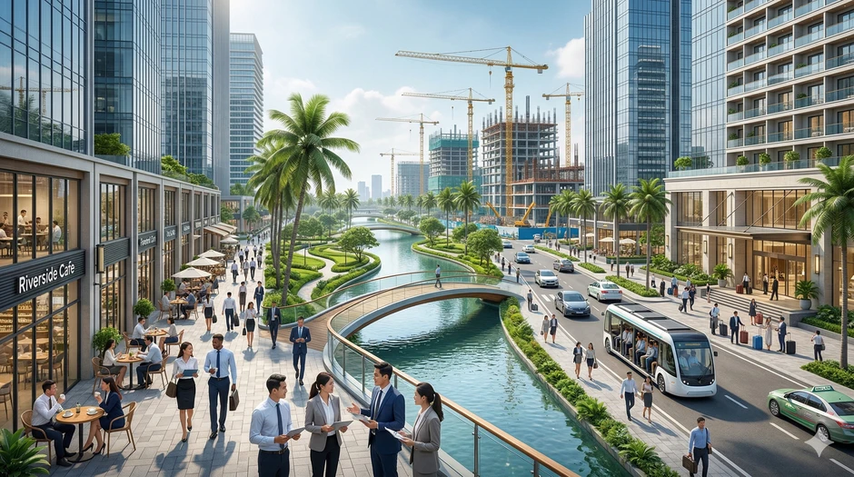 Dự án lớn nhất lịch sử miền Tây do Vingroup đề xuất : Rộng gấp đôi sân bay Tân Sơn Nhất, dân số dự kiến 300.000 người Dự án lớn nhất lịch sử miền Tây do Vingroup đề xuất : Rộng gấp đôi sân bay Tân Sơn Nhất, dân số dự kiến 300.000 người