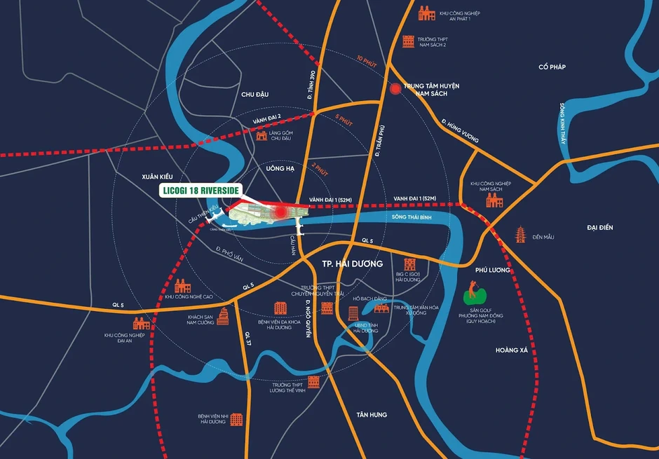 Giai đoạn 2 dự án LICOGI 18 Riverside: Sức hút từ tọa độ bên cầu Hàn Giai đoạn 2 dự án LICOGI 18 Riverside: Sức hút từ tọa độ bên cầu Hàn