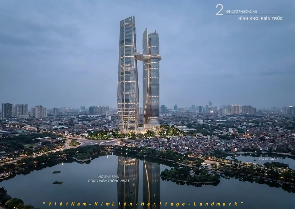 Hanoi Twin Towers 99: Kỳ vọng là biểu tượng kiến trúc mới của thủ đô trong kỷ nguyên vươn mình Hanoi Twin Towers 99: Kỳ vọng là biểu tượng kiến trúc mới của thủ đô trong kỷ nguyên vươn mình