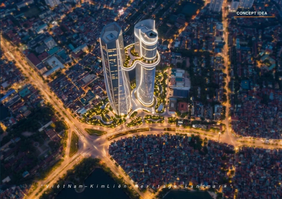 Hanoi Twin Towers 99: Kỳ vọng là biểu tượng kiến trúc mới của thủ đô trong kỷ nguyên vươn mình Hanoi Twin Towers 99: Kỳ vọng là biểu tượng kiến trúc mới của thủ đô trong kỷ nguyên vươn mình