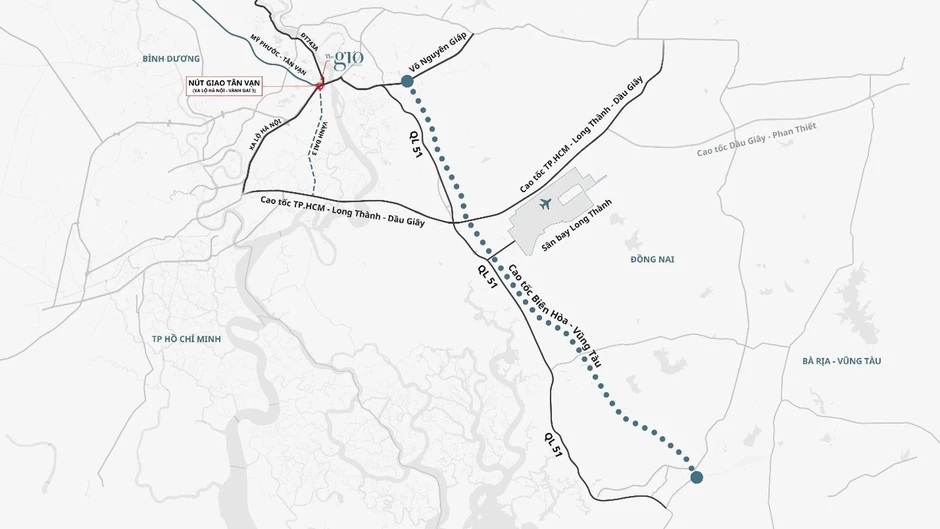 Hiếm có một dự án kết nối 2 ga Metro, 2 sân bay, 2 thành phố trực thuộc TW