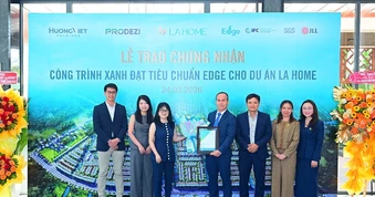 LA Home nhận chứng chỉ xanh EDGE, khẳng định tiêu chuẩn phát triển bền vững