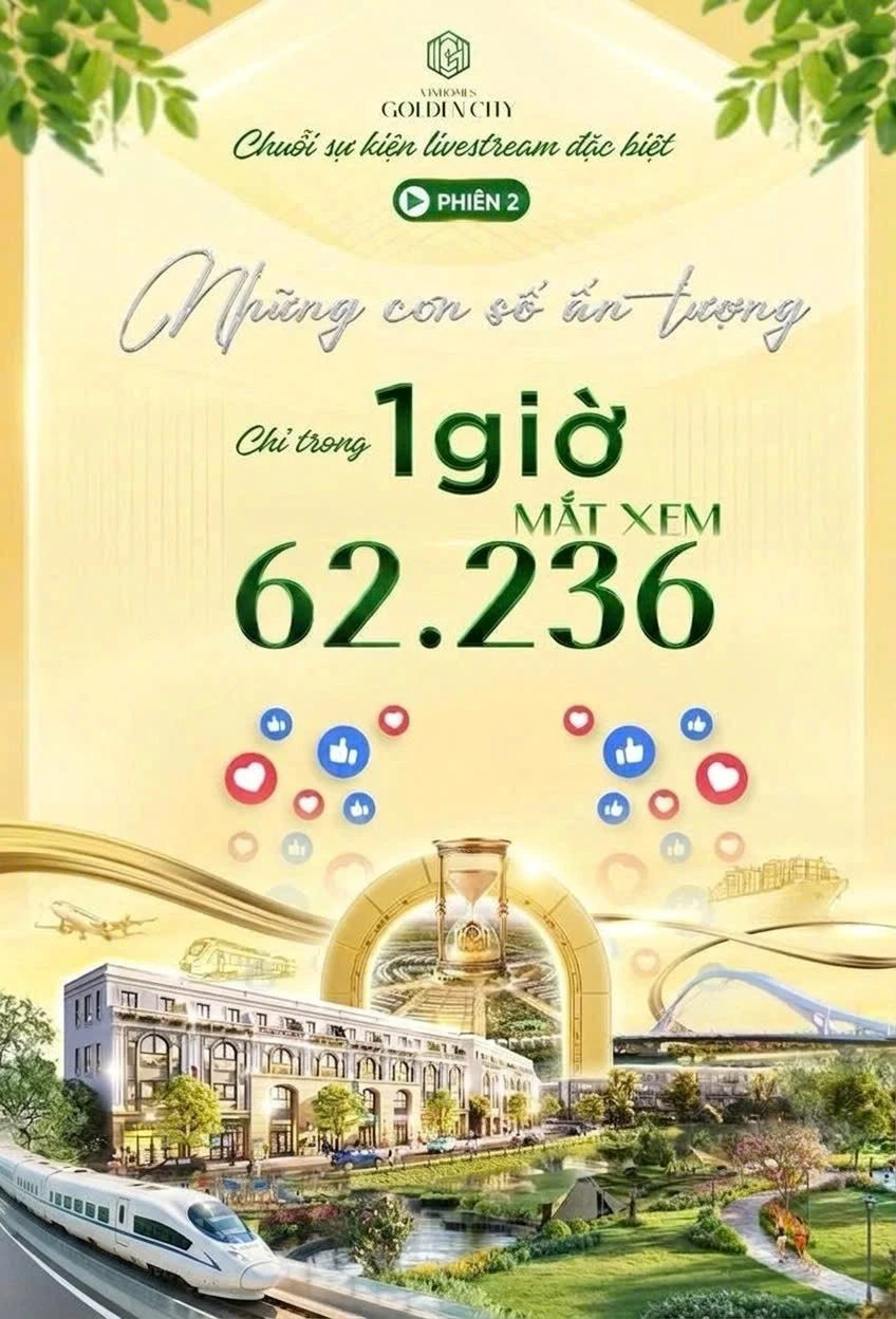 Liền kề Vinhomes Golden City hút dòng tiền nhờ giá trị thực và chính sách hiếm có Liền kề Vinhomes Golden City hút dòng tiền nhờ giá trị thực và chính sách hiếm có