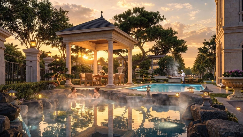 Nghệ thuật tận hưởng tại Onsen Villas của Alluvia City Nghệ thuật tận hưởng tại Onsen Villas của Alluvia City