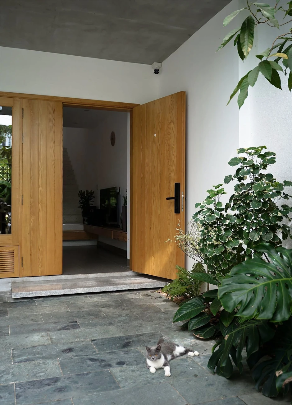 Nhà phố mặt tiền 4,5m vẫn rộng, thoáng nhờ giếng trời Nhà phố mặt tiền 4,5m vẫn rộng, thoáng nhờ giếng trời